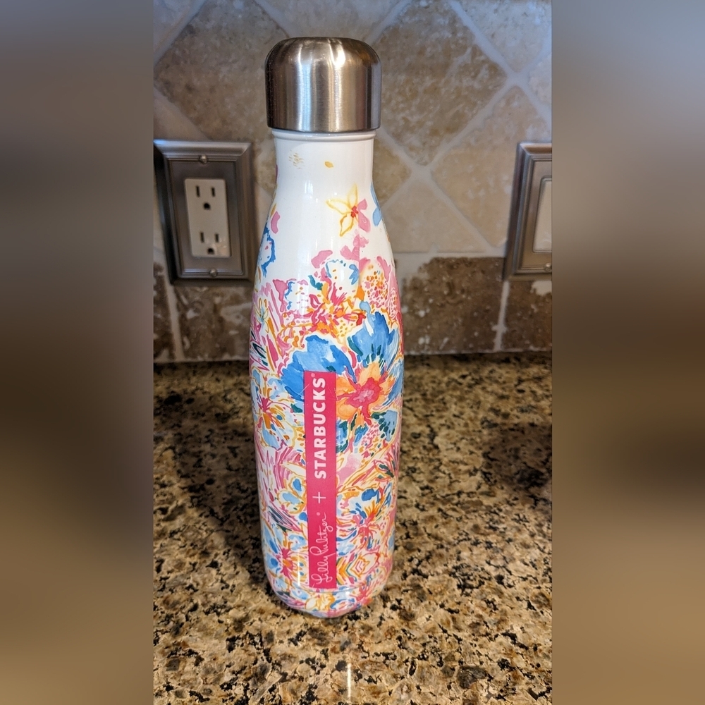 Lilly Pulitzer+Starbucks Stainless Swell Bottle Escape Floral Print Retired